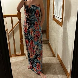 Small maxi floral dress